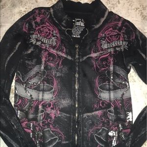 Buckle Sinful zip up top large